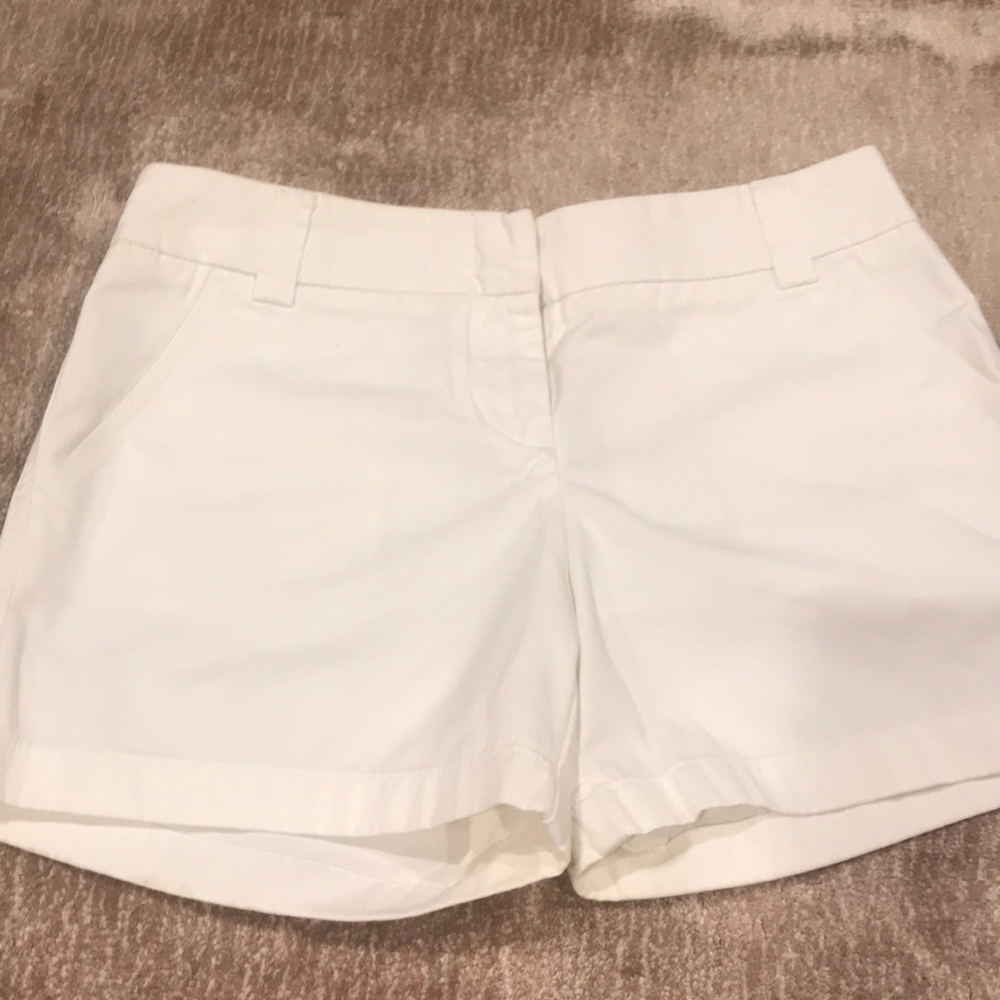 J Crew white city fit shorts Sz 4